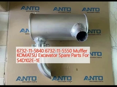 6732-11-5840 6732-11-5550 Muffler KOMATSU Ανταλλακτικά εξορυκτών για S4D102E-1E