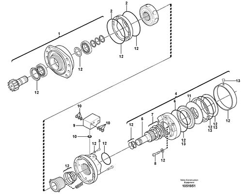 VOE990849 Εναλλακτικά εξαρτήματα εξορυκτών O-ring για VOE