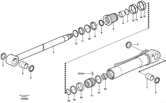 VOE990596 Εναλλακτικά εξαρτήματα εξορυκτών O-ring για VOE