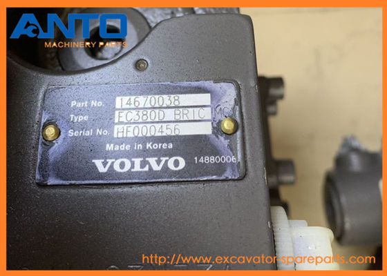 VOE14670038 14670038 κύρια βαλβίδα εκσκαφέων της  EC380D βαλβίδων ελέγχου