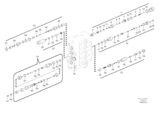 VOE14543998 14543998 εκσκαφέας EC210B της VOE ανακουφιστικών βαλβίδων