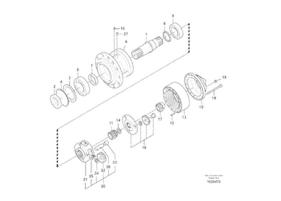 VOE EC330B VOE14547261 που αντέχει 14547261 μέρη εκσκαφέων