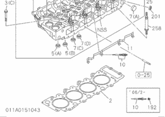 Επικεφαλής στόλισμα 8981142560 ISUZU για τα μέρη μηχανών εκσκαφέων HITACHI